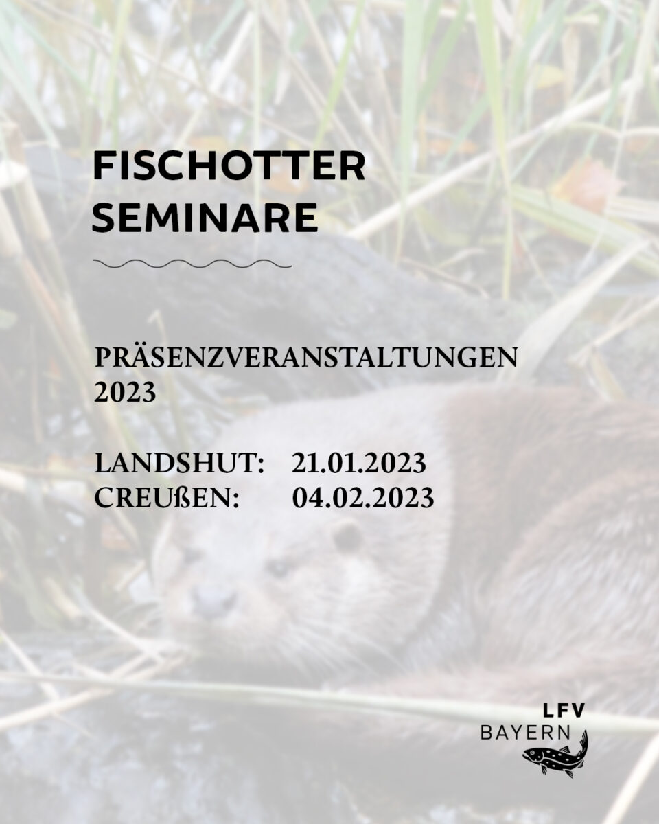 Fischotterseminare 2023 - Landesfischereiverband Bayern